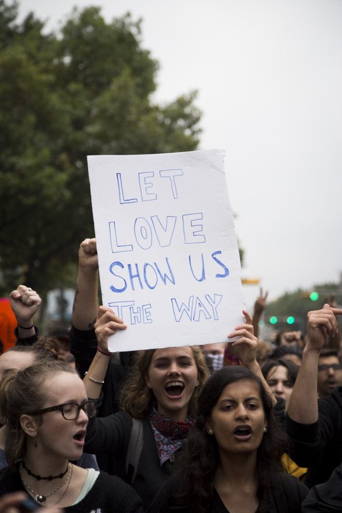 UT Austin Anti-Trump Protest