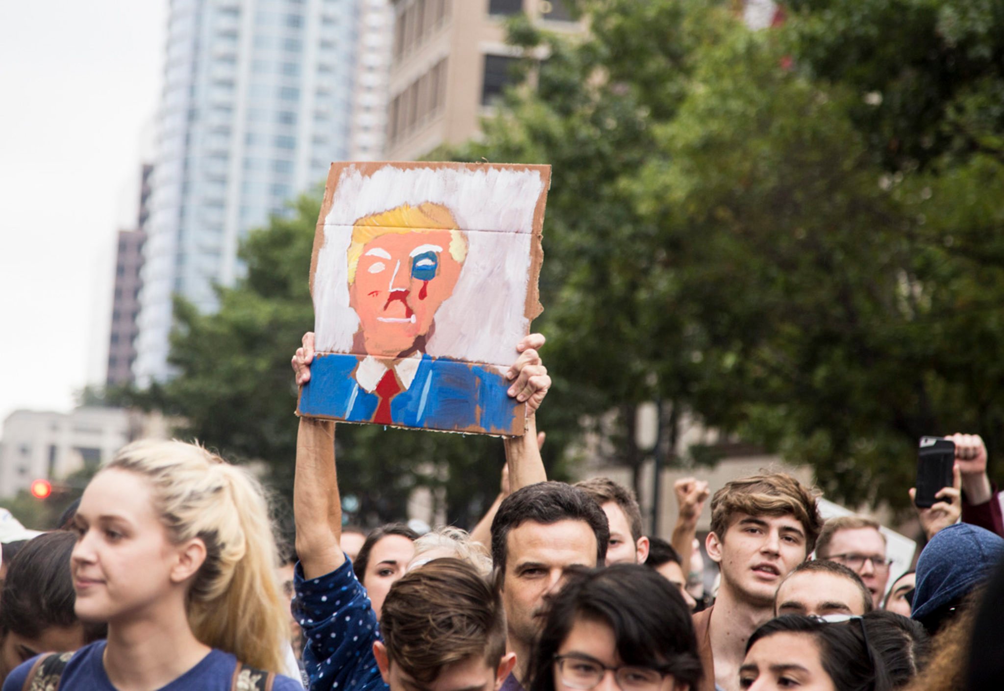 UT Austin Trump protest