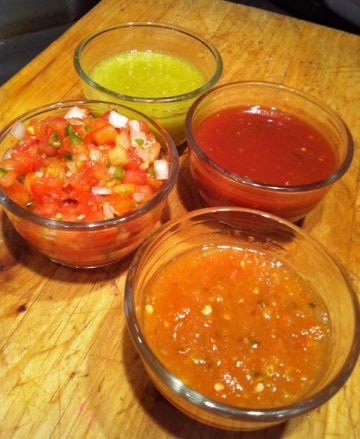Four salsas