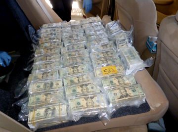 Nearly $900,000 in seized cash