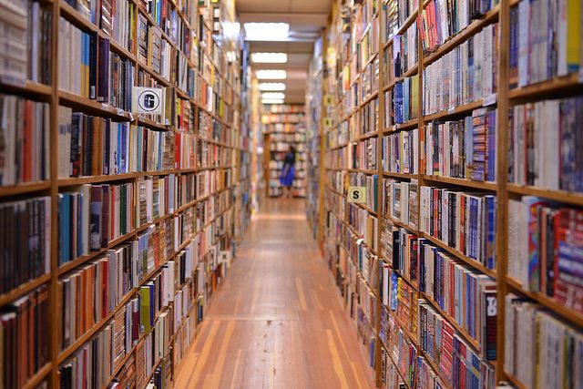 Indie Bookstore shelves
