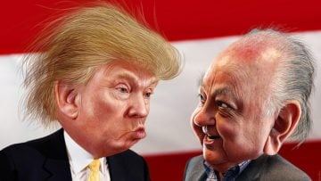 Trump and Ailes caricature