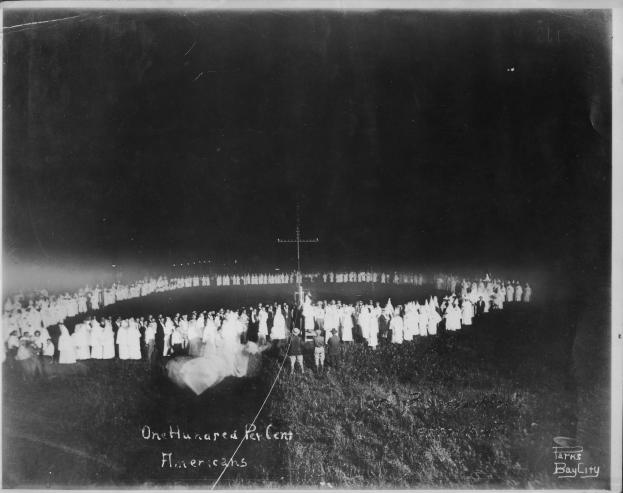 A Ku Klux Klan initiation in Bay City, Texas, 1922
