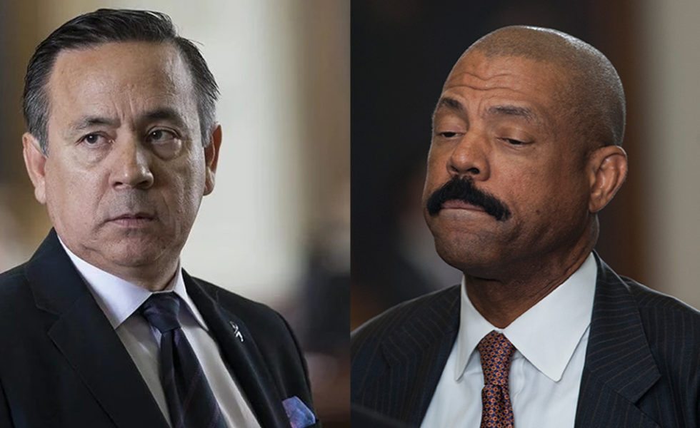 State Senators Carlos Uresti, Borris Miles