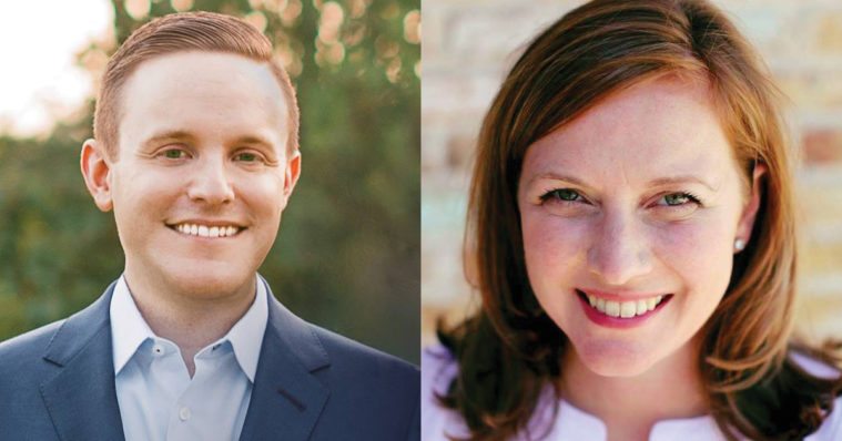 Adam Milasincic and Lizzie Fletcher.