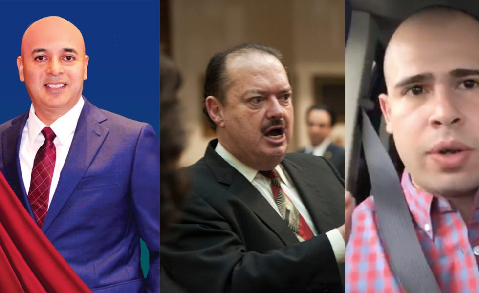 Left to right: Alex Dominguez, state Representative René Oliveira, Arturo Alonzo