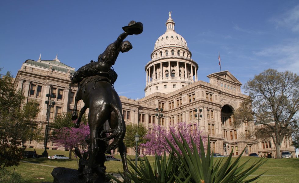 The Texas Capitol.