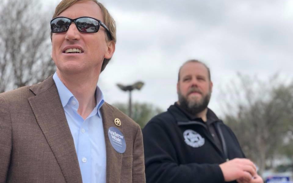 Democratic gubernatorial candidate Andrew White last week announced he's looking for a buyer for his border security business.