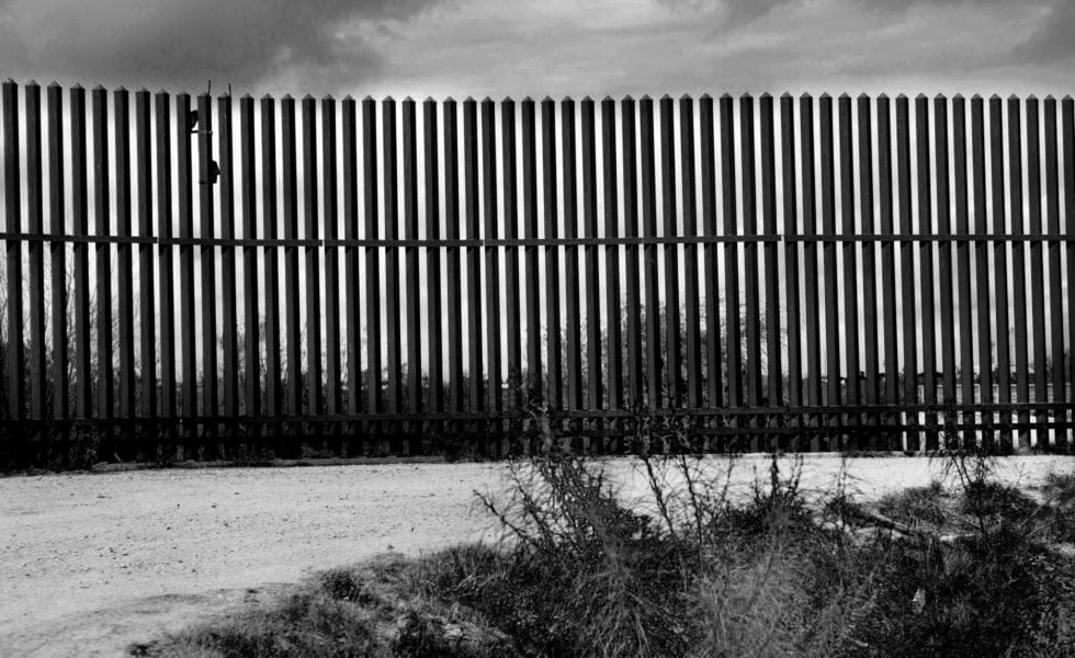 A stretch of border fence in Hidalgo County.