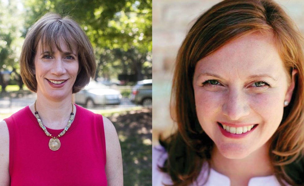 Laura Moser (left) and Lizzie Pannill Fletcher are battling for the Democratic nomination in Houston’s 7th Congressional District.