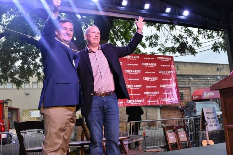 U.S. Senator Ted Cruz and CD 21 GOP nominee Chip Roy.