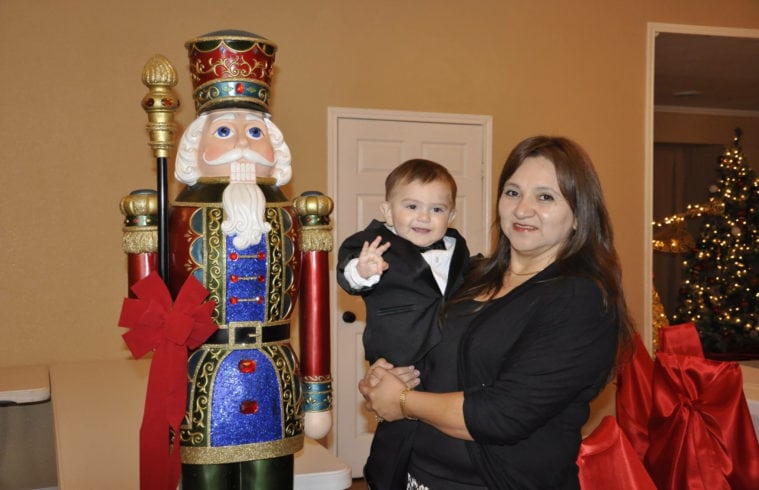 Estela Fajardo with her son, Dylan, about a month before her January 2016 arrest.