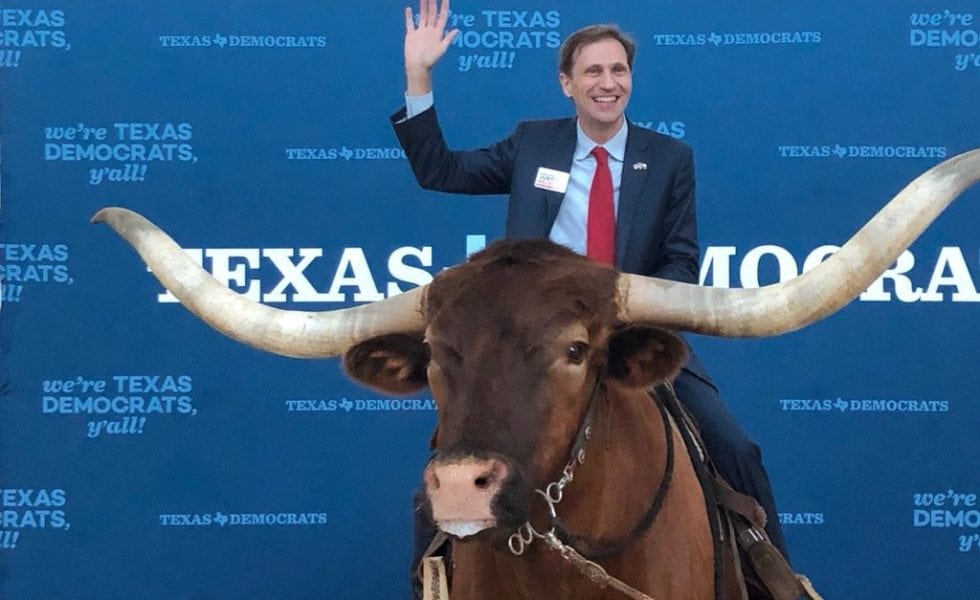 Justin Nelson, the Democratic candidate for attorney general, posted this photo on Twitter from the 2018 Texas Democratic Convention with the message: