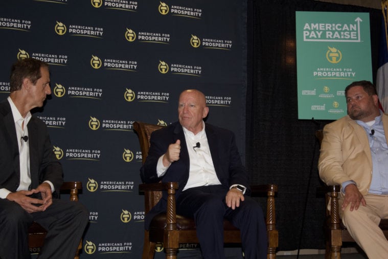 Texas Congressman Kevin Brady at an Americans for Prosperity town hall.