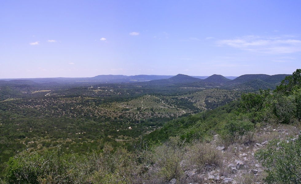 View from Hill Country State Natural Area in Bandera County.