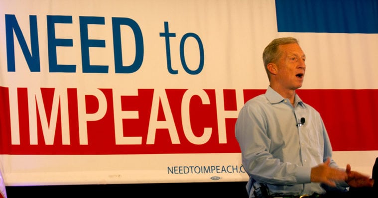 Tom Steyer speaks at the
