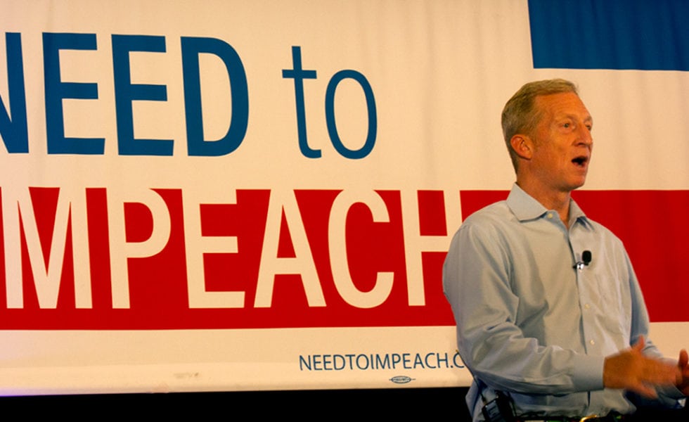 Tom Steyer speaks at the