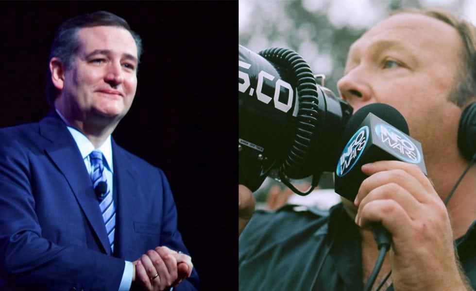 Ted Cruz, Alex Jones
