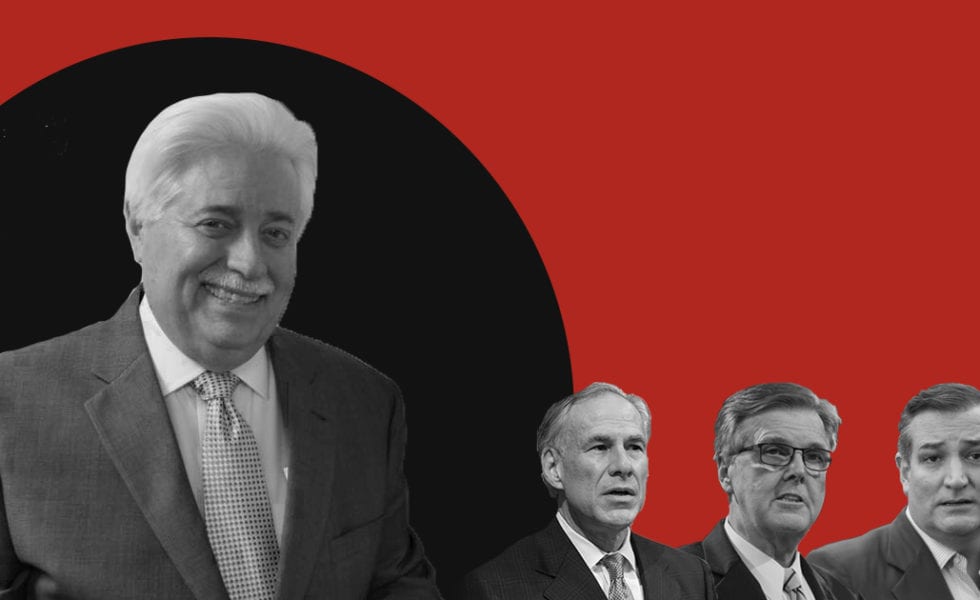 Left to right: Stan Stanart, Greg Abbott, Dan Patrick, Ted Cruz