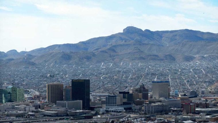 Downtown El Paso and Ciudad Juárez.