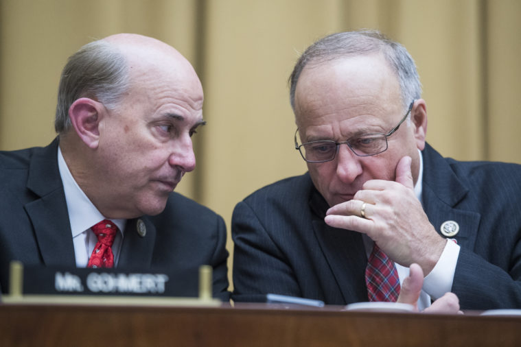 Representatives Louie Gohmert, R-Texas, left, and Steve King, R-Iowa.