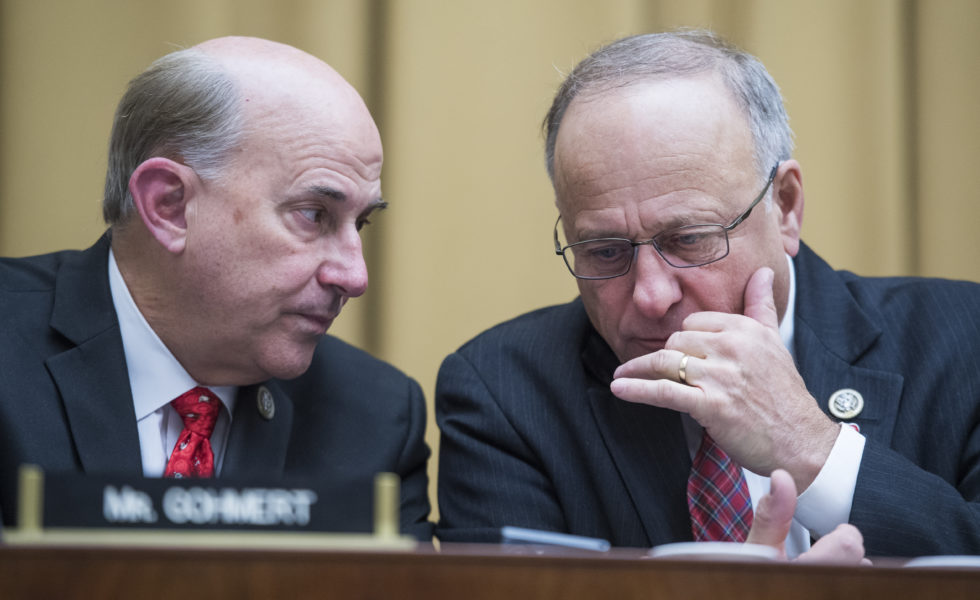 Representatives Louie Gohmert, R-Texas, left, and Steve King, R-Iowa.