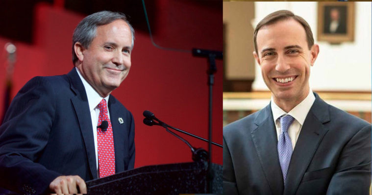 Attorney General Ken Paxton, Secretary of State David Whitley