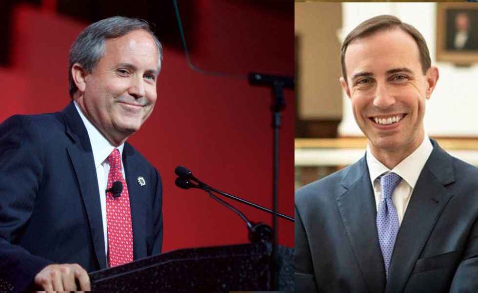 Attorney General Ken Paxton, Secretary of State David Whitley