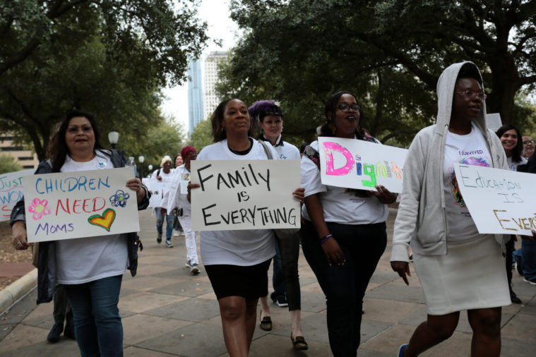 Formerly incarcerated women held a rally on the Capitol steps on International Women’s Day, Friday, March 8.