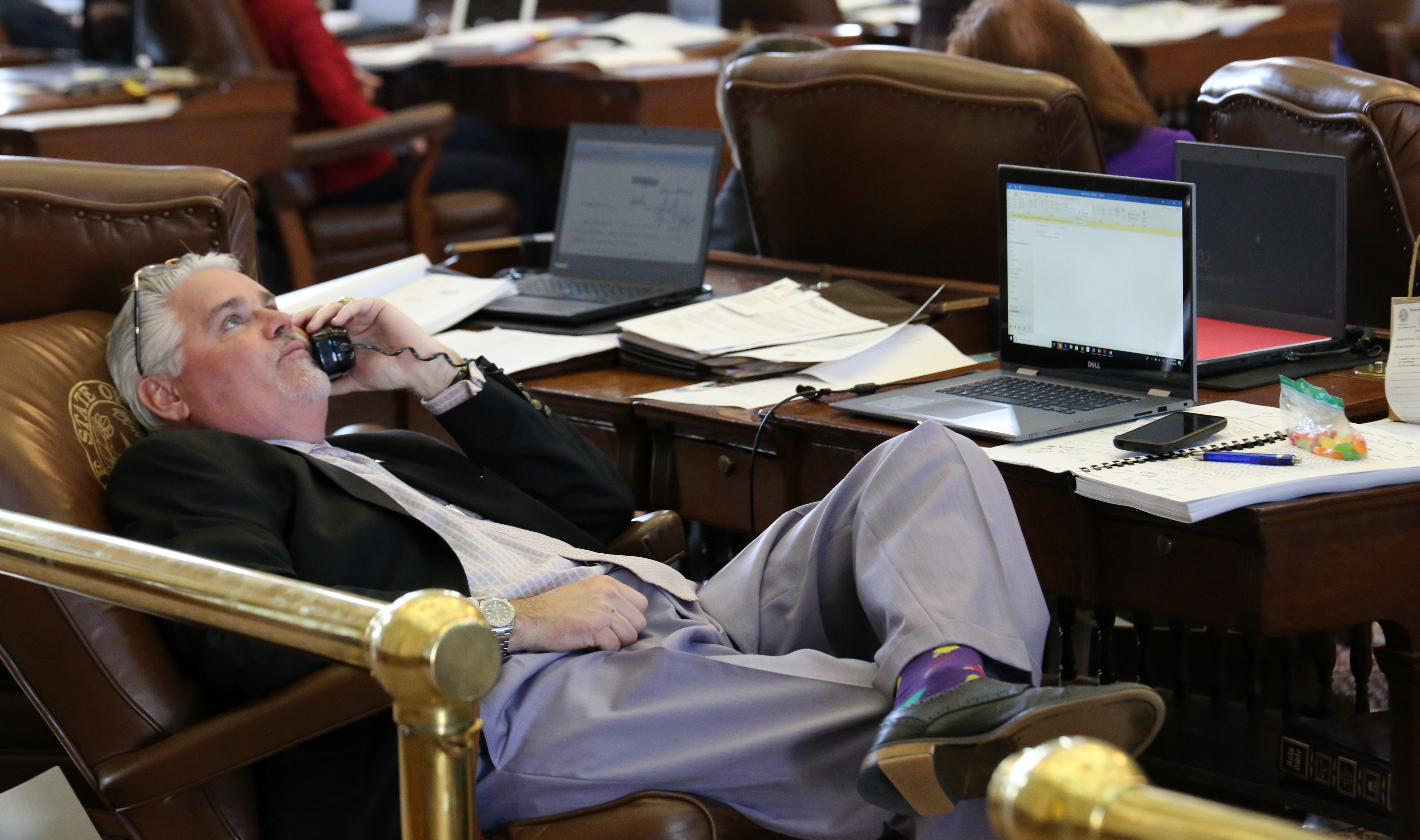 State Representative Dan Huberty, R-Houston, on the House floor.