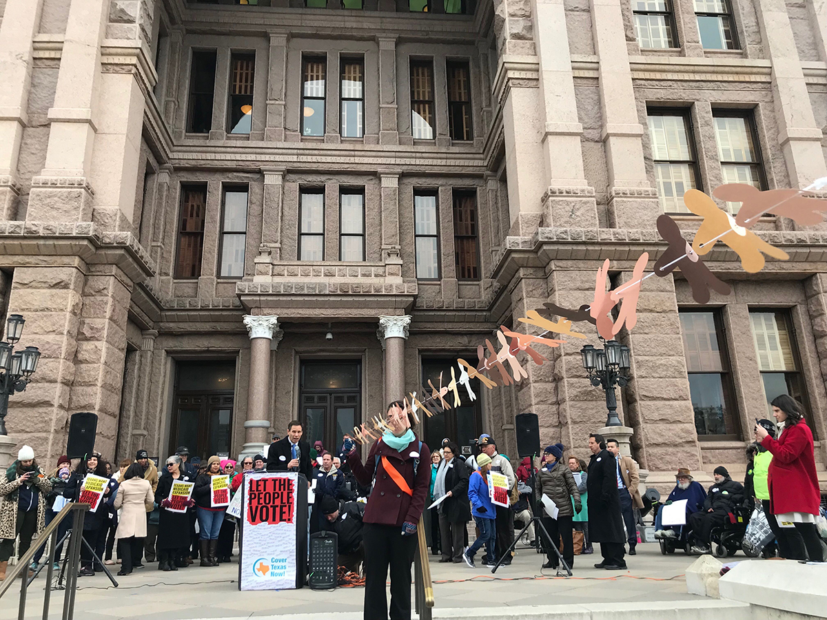 medicaid expansion rally at the capitol in march