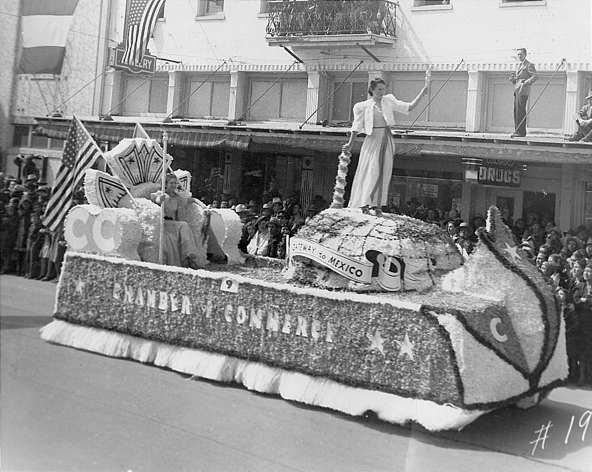 Laredo has celebrated George Washington's birthday for 122 years. (black and white archival photo)
