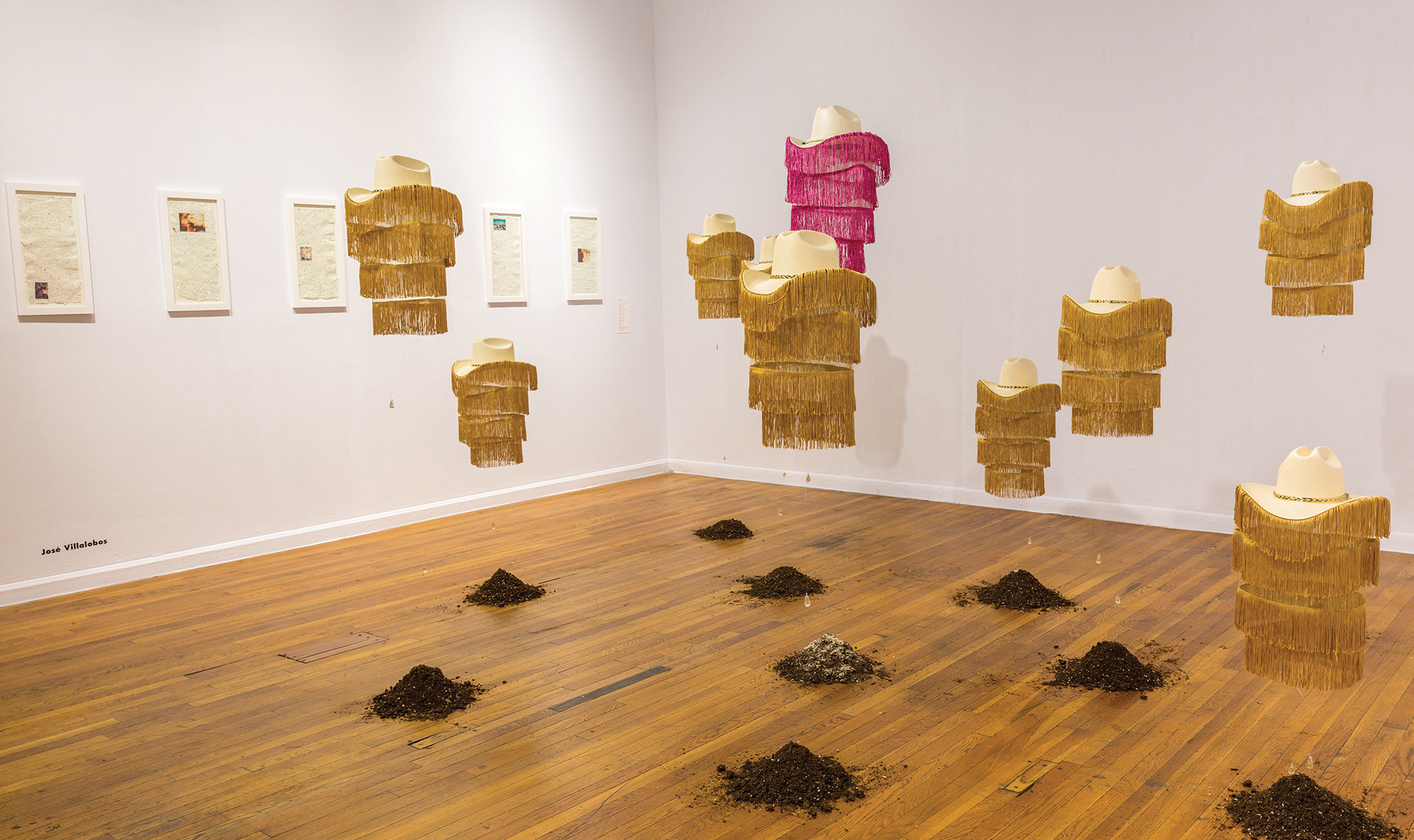 “Sin la S / Without the S,” an installation by Jose Villalobos at the Mexic-Arte Musem in Austin.