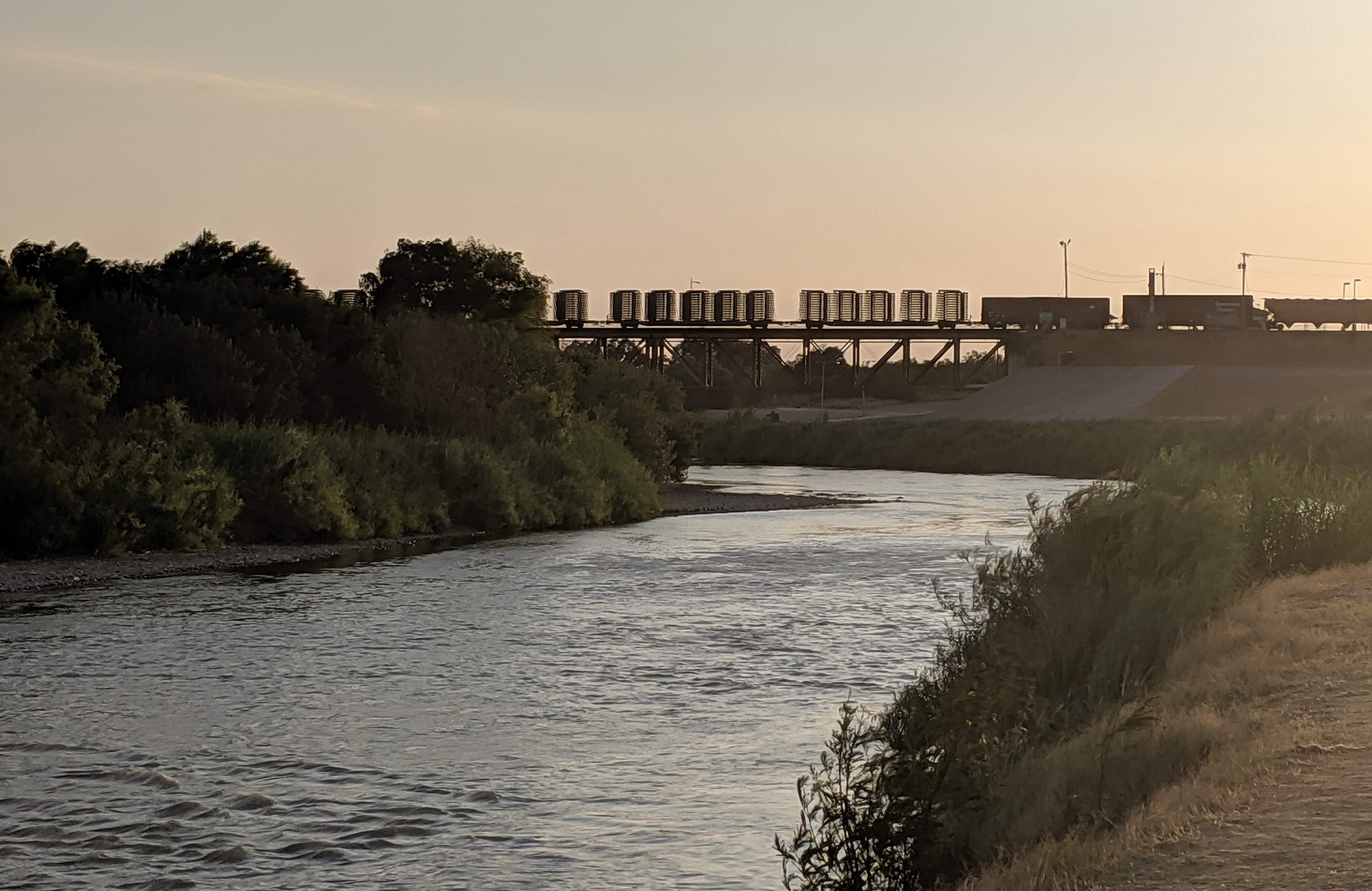 A view of the Rio Grande from Laredo.