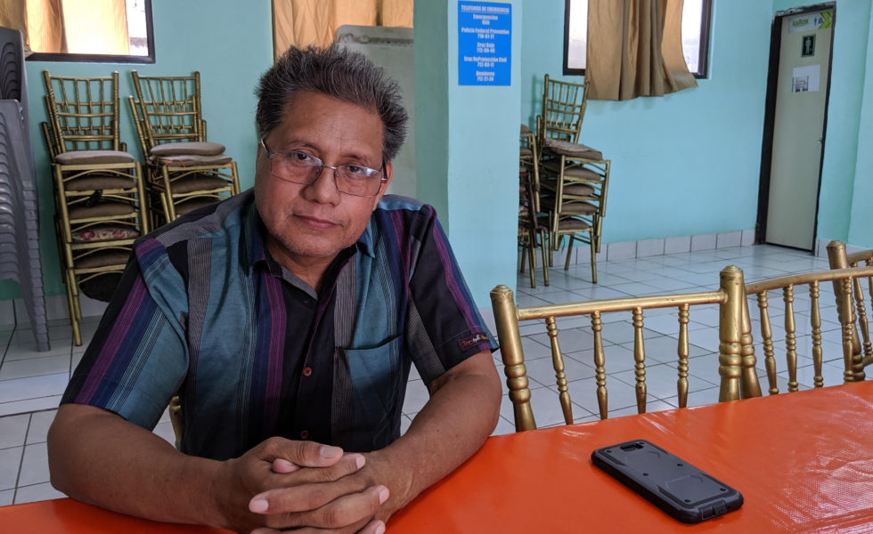 Aaron Mendez, director of a migrant shelter in Nuevo Laredo, photographed on July 29, 2019.