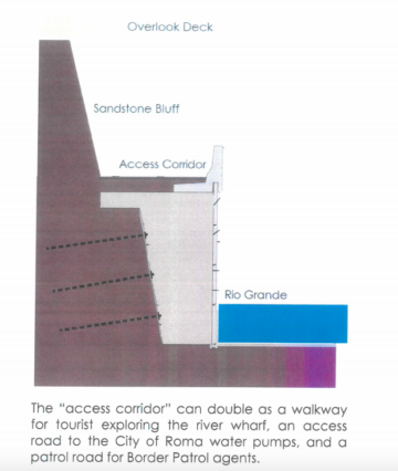 A rendering of the bulkhead wall.