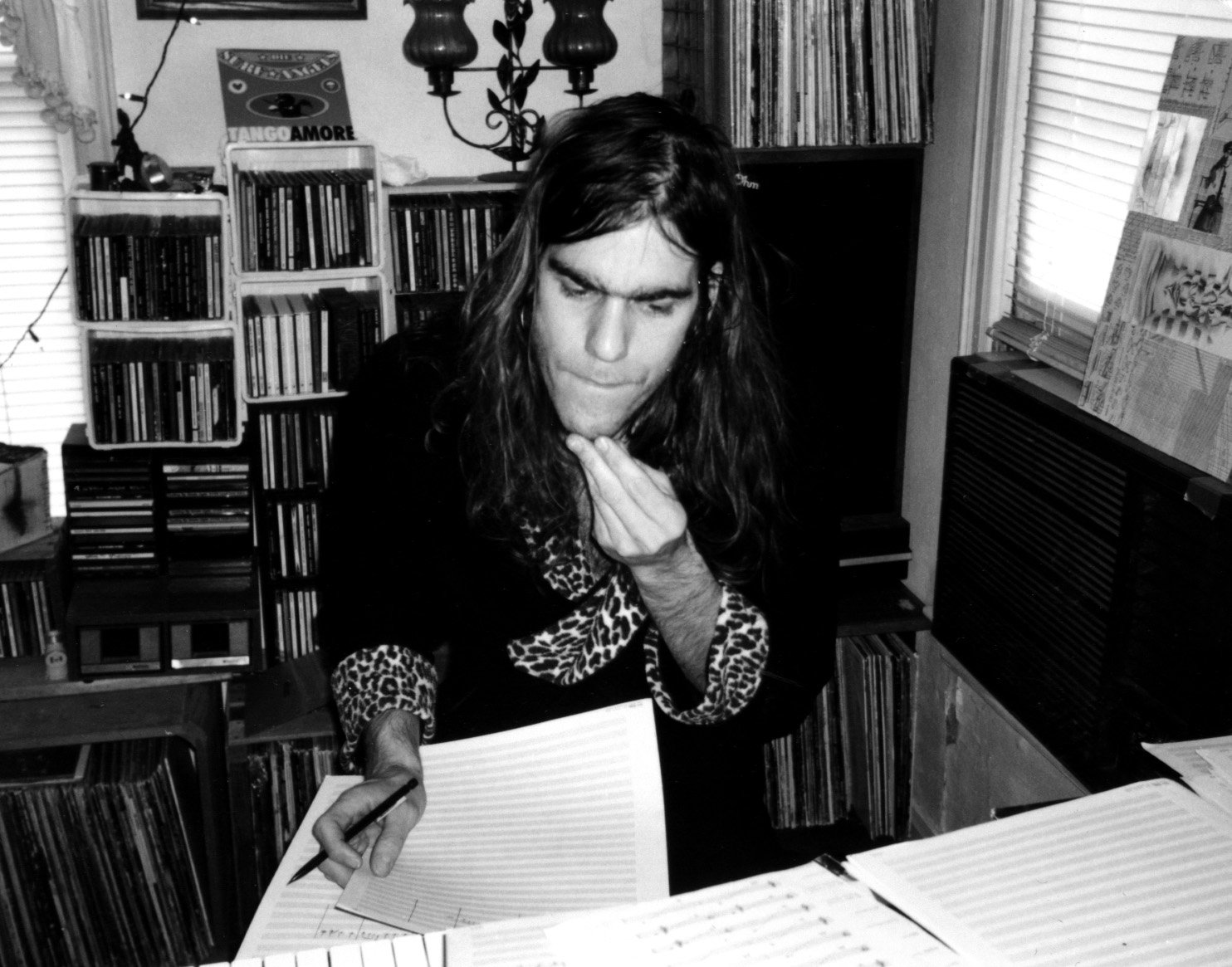 Reynolds composing in Austin in the '90s.