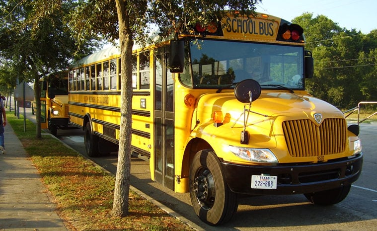 A Houston Independent School District bus.