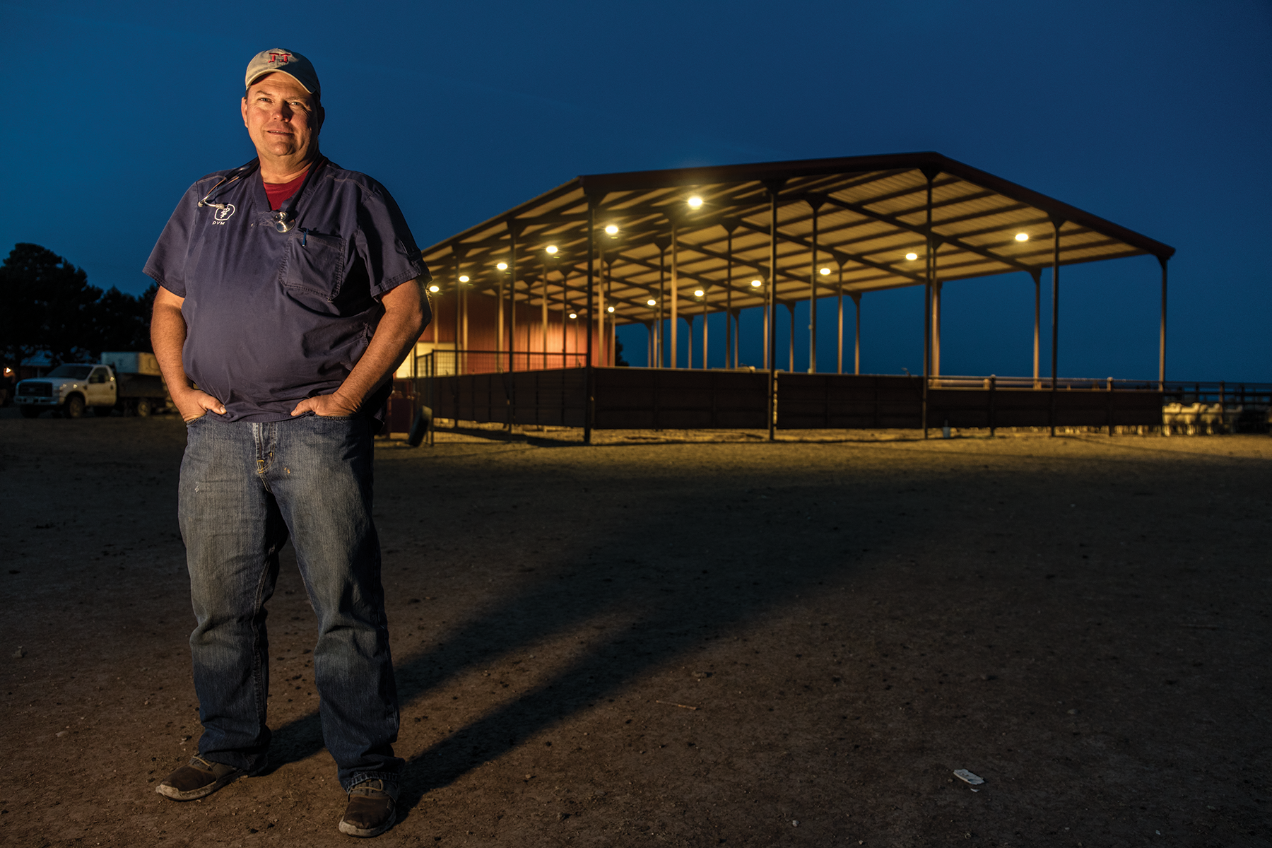 Chris Grotegut is a veterinarian whose property is a half-mile from a proposed feedlot that would bring an additional 50,000 head of cattle to the area.