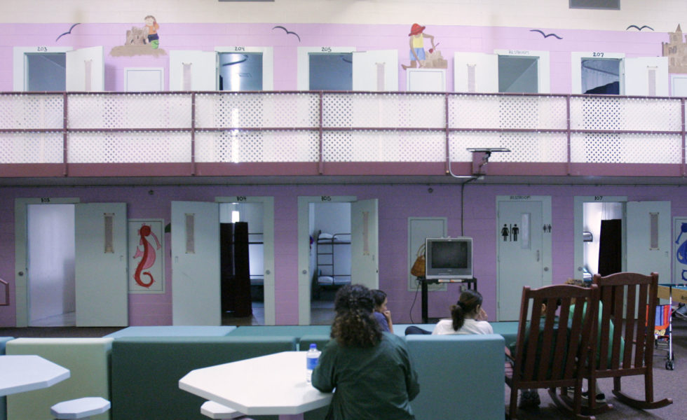 The dorm area of the T. Don Hutto detention center in Taylor.