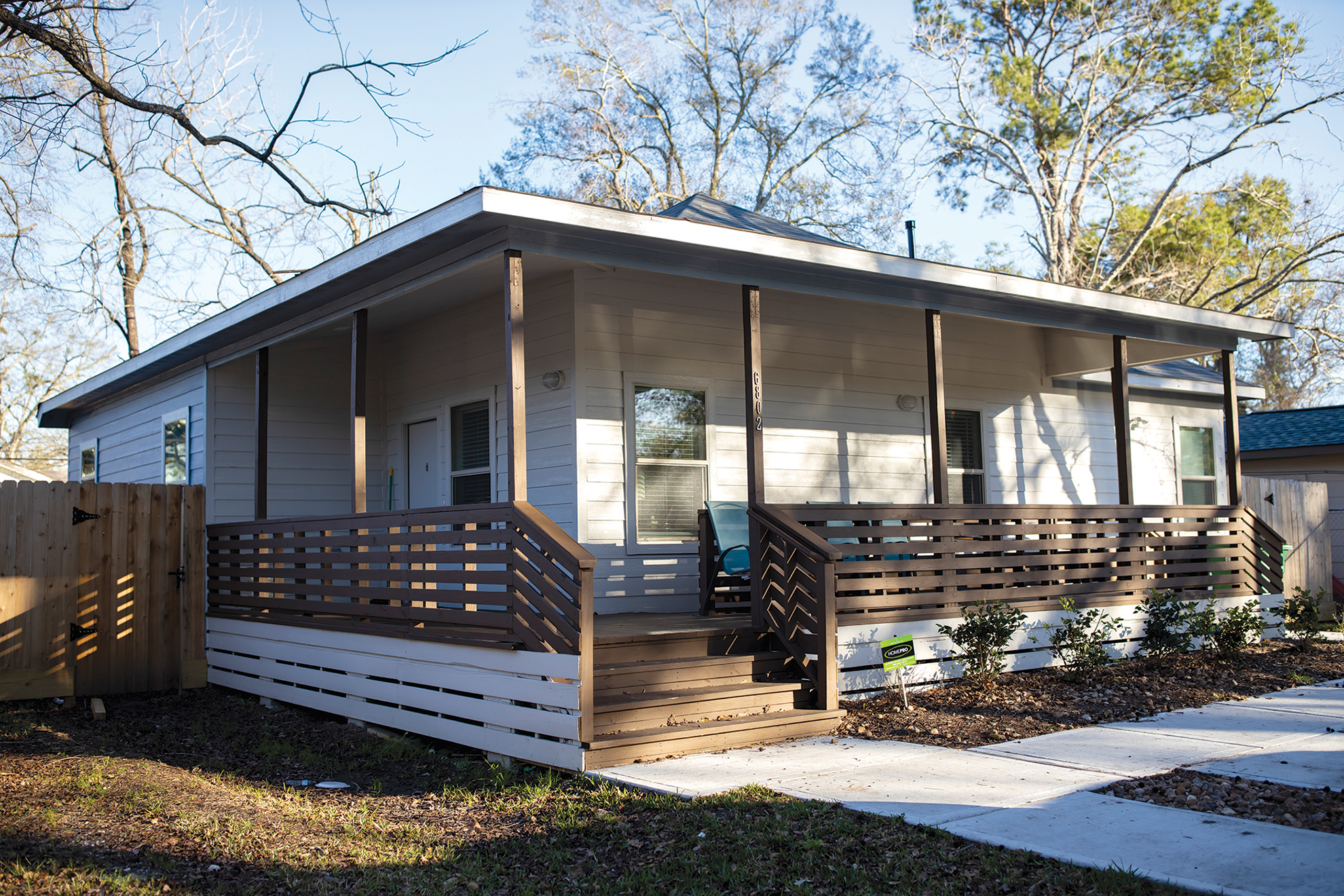 Daniels’ home in Acres Homes was one of the first built by the Houston CLT, which retains ownership of the land.