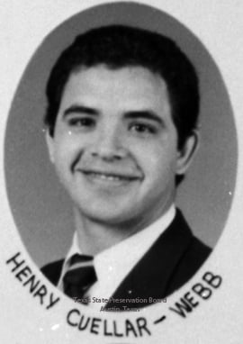 Cuellar's headshot from the 70th Legislative Session in 1987, his first term as a member of the Texas House.