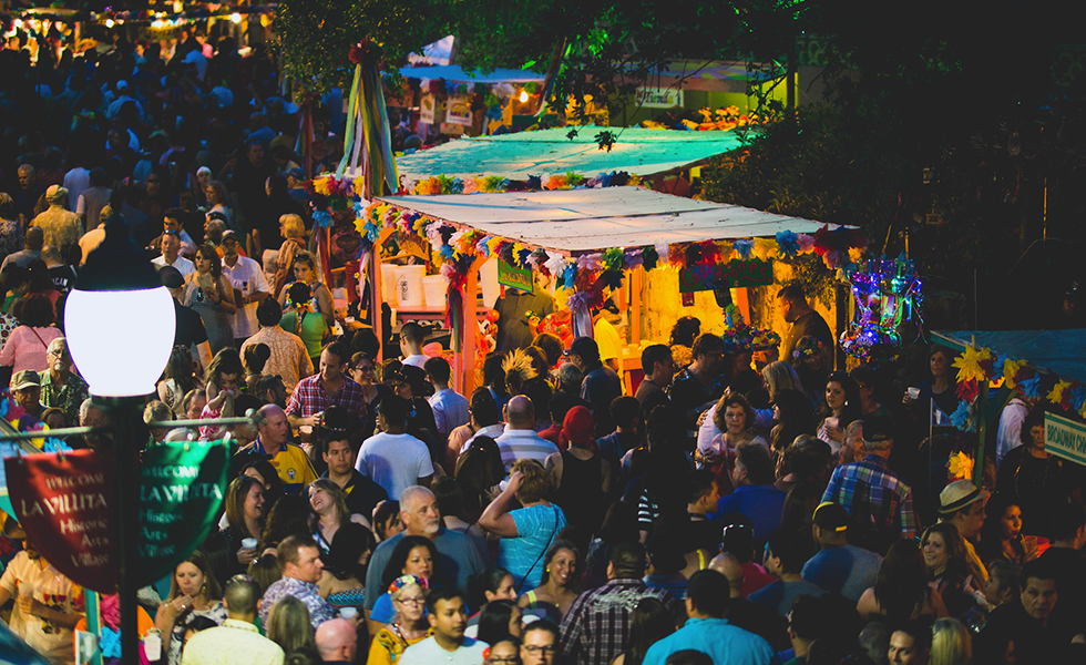 The Fiesta celebration in San Antonio.