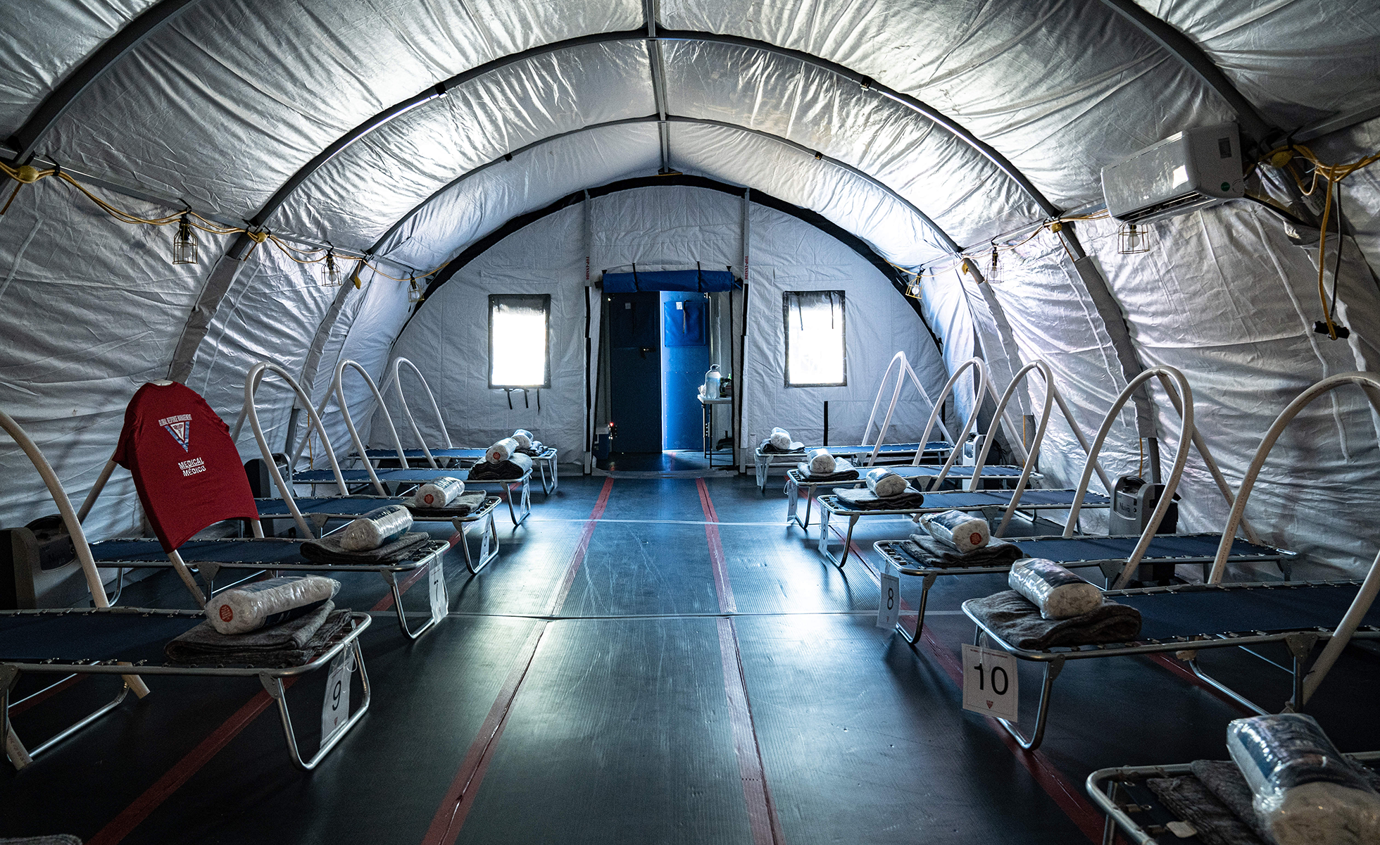 The field hospital at the camp in Matamoros.