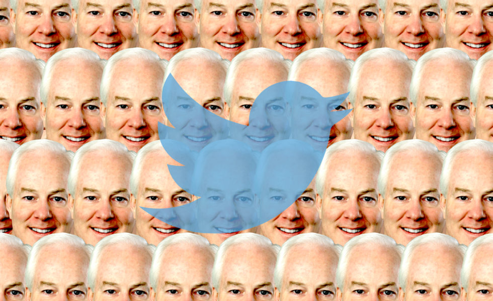 Cornyn is a bona fide Twitter fiend.