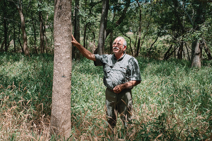 Brent Ortego, a wildlife biologist, is part of a group called Texas Colonial Waterbirds. The group has documented declines in the numbers of herons, pelicans, and egrets in Lavaca Bay.