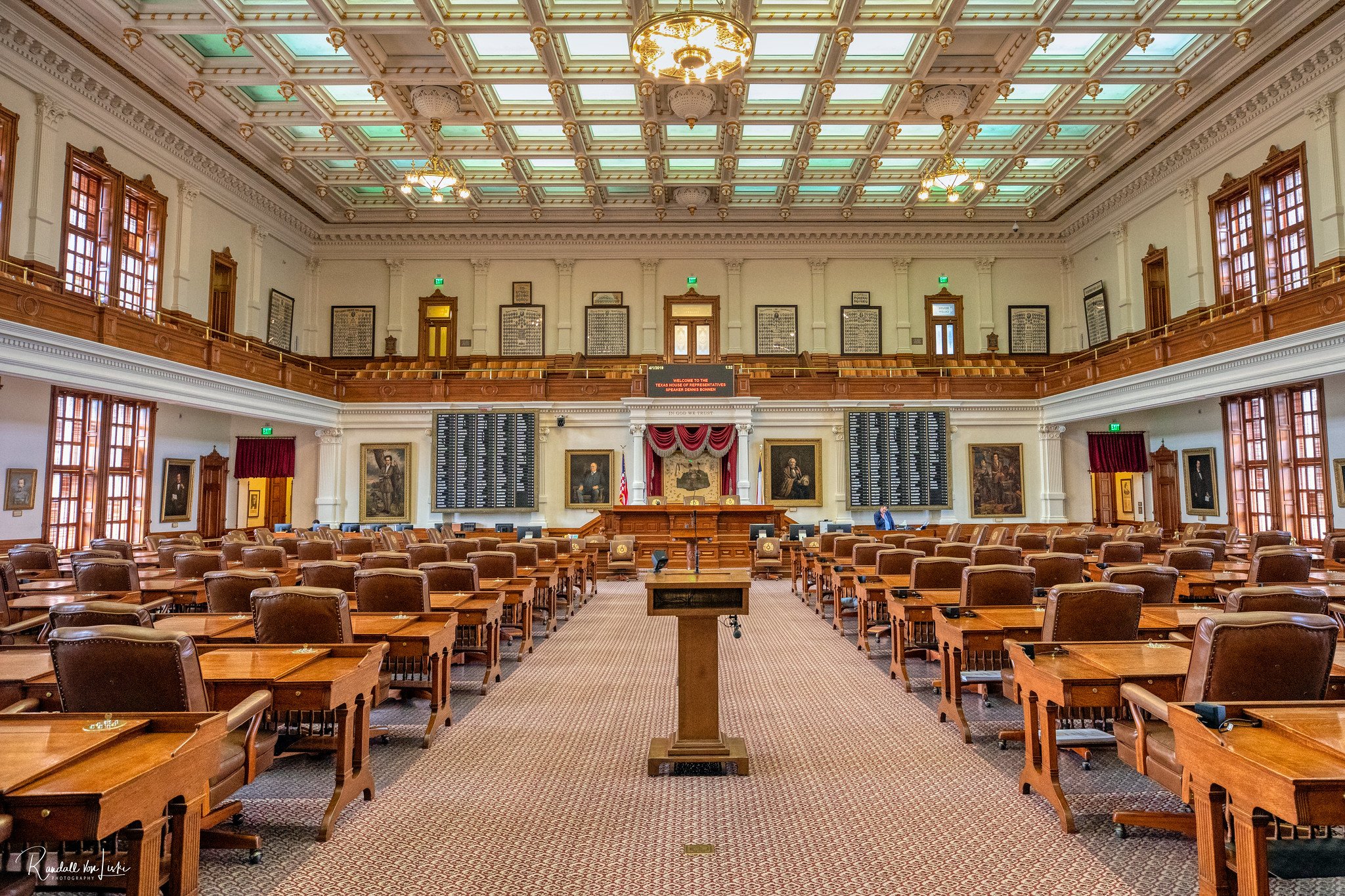 The House chamber at the Texas Capitol.