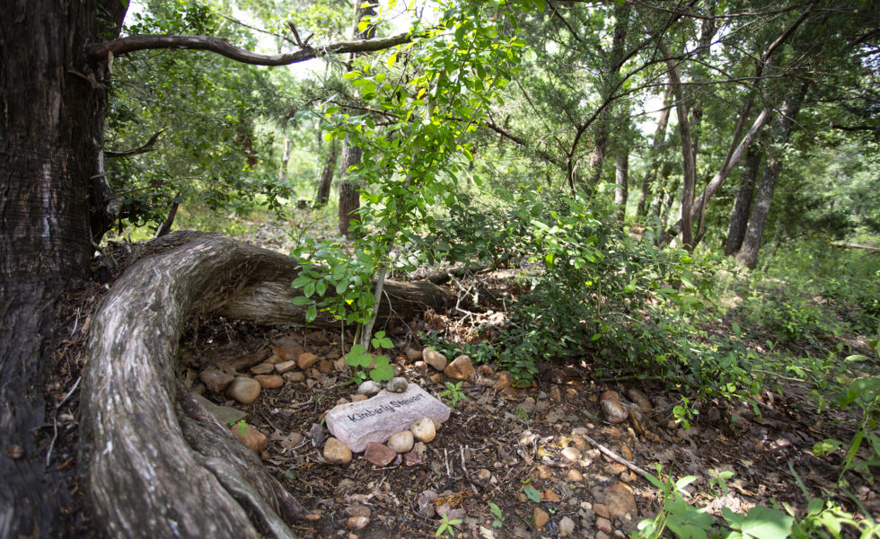 At the Eloise Woods Natural Burial Park in Bastrop, bodies are buried in biodegradable containers.