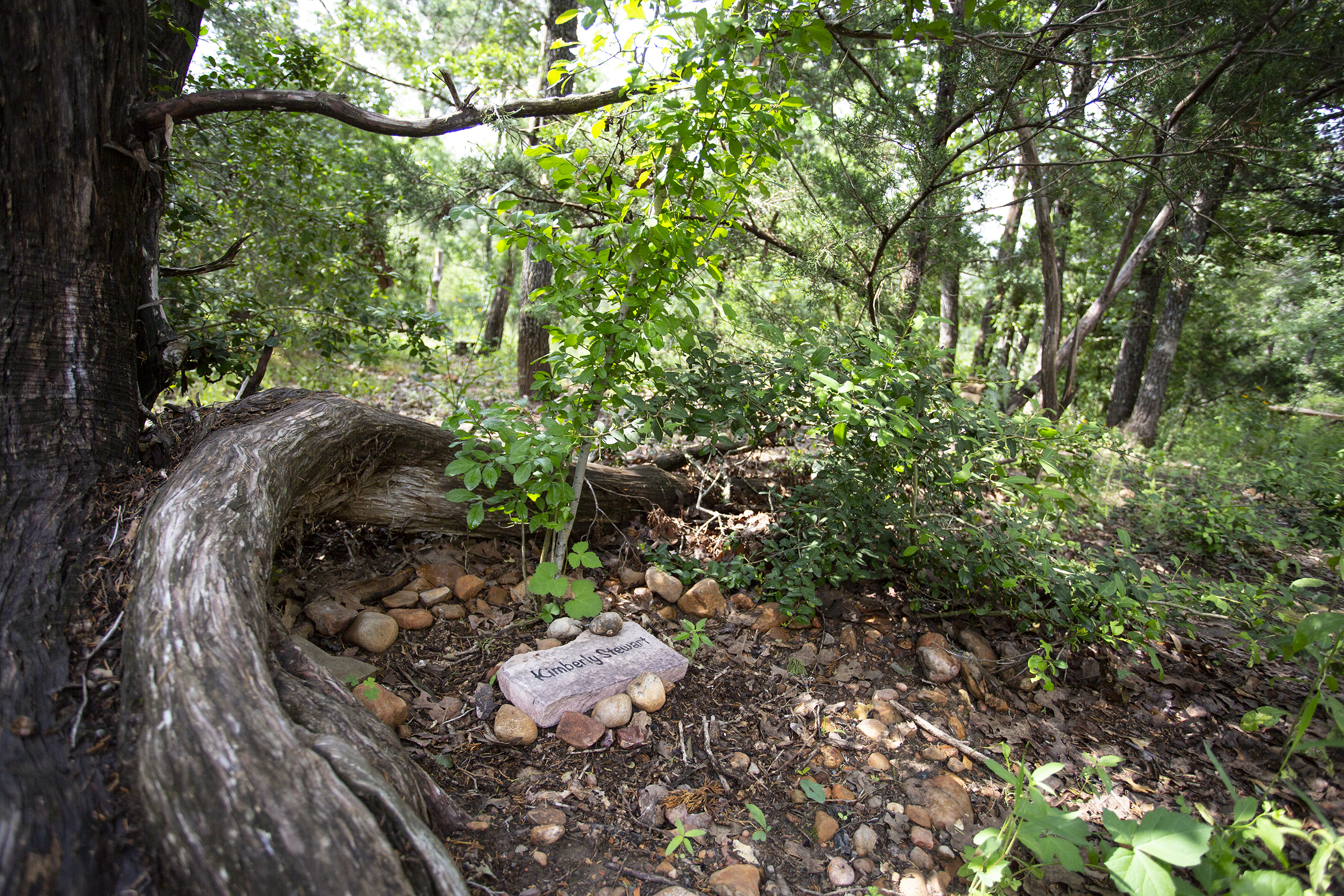 At the Eloise Woods Natural Burial Park in Bastrop, bodies are buried in biodegradable containers.