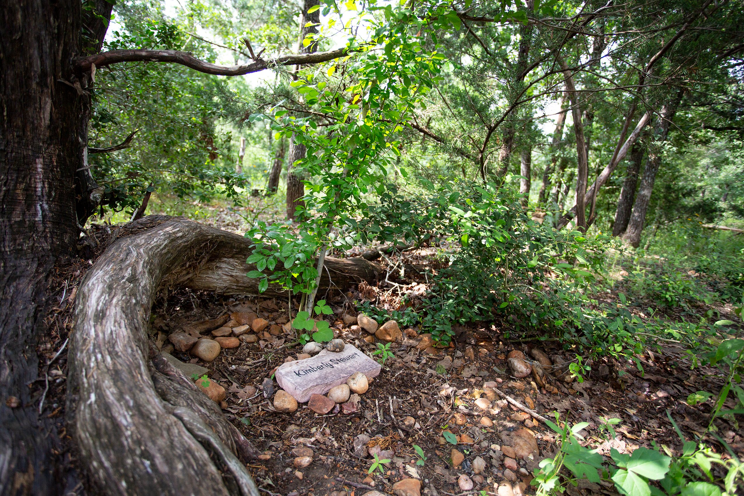 At the Eloise Woods Natural Burial Park in Bastrop, bodies are buried in biodegradable containers.